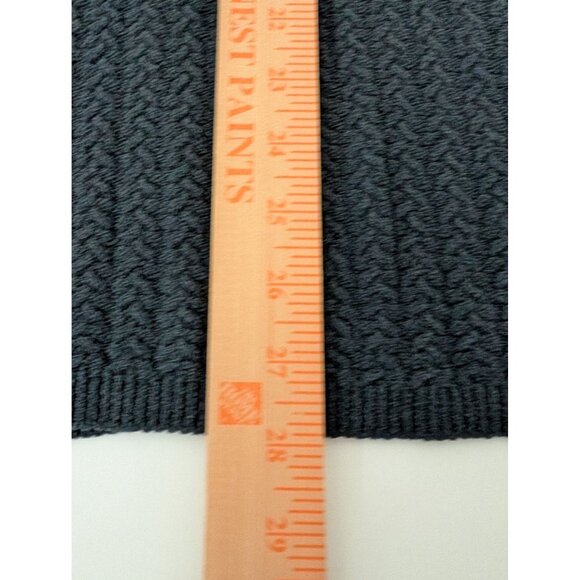 Talbots Textured Sweater Womens Size XL Blue Knit Made in Italy Long Sleeve - Picture 9 of 9